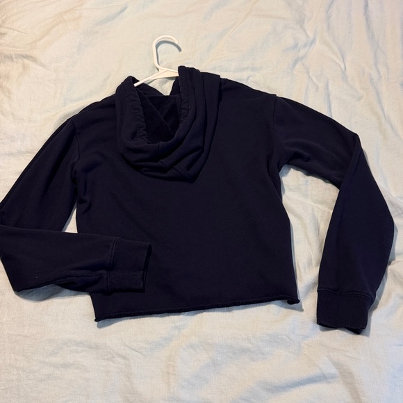 Spiritual Gangster “Gratitude” Yoga Navy Terry Lined Hoodie Sweatshirt S - Picture 7 of 7